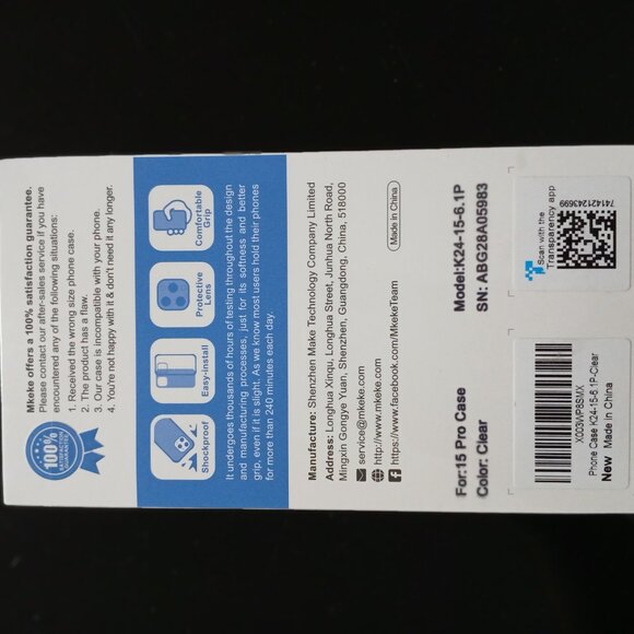 New iPhone 15 Pro Case Clear - Picture 8 of 8